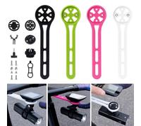 Wodsty Pack de 2 soportes de bicicleta para ordenador Garmin Cat Eye Bryton | Juego de 2 soportes de nailon para ordenador de bicicleta Garmin Bryton CatEye, adaptador de manillar resistente a la