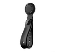 Wodsty Pack de 6 clips magnéticos de silicona para cables, organización rápida con diseño de varios orificios, ahorro de espacio para oficina en casa, 11 cm, color negro