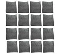 Wodsty Paños suecos absorbentes para platos, paquete de 8 o 16 esponjas de celulosa reutilizables, toallitas de limpieza de cocina, color negro (paquete de 16)