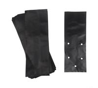 Wodsty Paquete de 100 bolsas de polietileno con agujeros de drenaje para cultivar frutas, verduras, flores en invernadero, jardín, color negro (17 x 30 cm)
