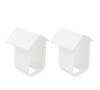 Wodsty Paquete de 2 fundas protectoras de silicona resistente a la intemperie para Eufy Cam 2C y Cam 2C Pro Security, color negro