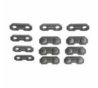 Wodsty Paquete de 6 eslabones de unión de cadena de motosierra 0.063 de 3/8 pulgadas para restaurar cadenas de sierra rotas, conector de metal robusto, color negro