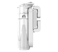 Wodsty Para mini trípode con disparador remoto, giratorio 360°, robusto trípode de aluminio para teléfono móvil, para viajes, altura regulable 11,7-41,5 cm, negro (blanco)