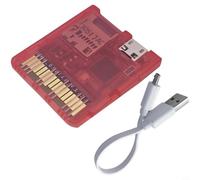 Wodsty Para tarjeta microSD con USB-C para Nintendo DS/3DS Series, adaptador Homebrew, compacto y ligero (rojo ruborizado)
