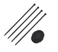 Wodsty Para xiaomi Tag Fahrradhalterung de larga duración para pla, 7,5 x 5,5 x 1 cm, solución de fijación negra para un seguimiento seguro y protección antirrobo durante el ciclismo (strap type)
