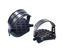 Wodsty Pedales de bicicleta para bicicleta estática 9/16" y 1/2 | Pedales de bicicleta con correas antideslizantes de 9/16 pulgadas 1/2 pulgadas, rosca de metal y plástico