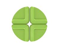 Wodsty Pies de sílice antideslizantes para tabla de cortar, tapete de cocina, 5,5 x 5,5 cm, juego de 4, compatible con tablas de cortar y encimeras, Sy To Cln, marrón