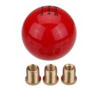 Wodsty Pomo de cambio manual de 5 velocidades para coches, palanca de cambios de bola redonda con adaptadores de 3 tercios (8 mm, 10 mm, 12 mm), diseño suave para un mejor control, construcción de