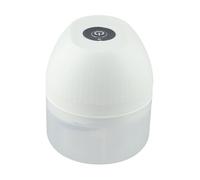 Wodsty Prensa de ajo eléctrica y picadora de carne, picadora pequeña multifuncional para cocina, 9,1 x 9,1 x 9 cm, material apto para alimentos, color blanco