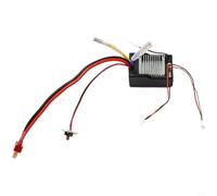 Wodsty Receptor Circuit Board for wltoys 12428 Desert Falcon & 12423 RC, compatible con versiones nuevas/antiguas con LED de color, caja de control ligera para replacement parte (A)