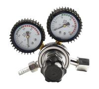 Wodsty Regulador de soldadura de gas con medidor de argón para soldadura MIG y TIG, 0-4500 PSI, cuerpo de latón y tubo de policarbonato, para tanques de argón y helio