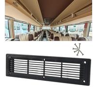 Wodsty Rejilla de ventilación de aire acondicionado para autobús RV 300 mm x 80 mm, panel de ventilación de refrigeración ABS con 6 tornillos, obturador compacto para vehículos de autobús