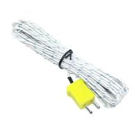 Wodsty Sensor de temperatura de termopar tipo K con cable de 300 cm/5 m para medición de superficie, para control de temperatura de termopar tipo K e instrumentos de medición, paquete de 5