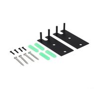 Wodsty Soporte de pared de metal para altavoces Bose LifeStyle 650 de cine en casa, paquete de 2 soportes de acero negro, para diseño compacto de 20 x 20 x 5 cm