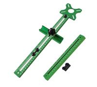 Wodsty Soporte de ranura de fresado 4 en 1 para carpintería, plantilla de aleación de aluminio con radio de 354-24 pulgadas para ranuras redondas de precisión y corte