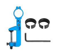 Wodsty Soporte para taladro eléctrico de aleación de aluminio con abrazadera ajustable de rotación de 360° para taladros manuales y amoladoras, organizador de herramientas de taller y garaje