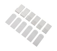 Wodsty Soportes de pared para discos de vinilo, paquete de 12 estantes acrílicos para exhibición de LP, soporte negro y transparente, diseño de ahorro de espacio (transparente)