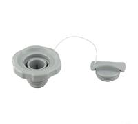 Wodsty Tapa de rosca de inflado de válvula de aire de metal gris para Duraplus P05767, pieza de repuesto superior de capó para spa piscina sello seguro