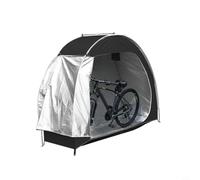 Wodsty Tienda de campaña de almacenamiento de bicicletas al aire libre Oxford 210D impermeable toldo cobertizo de bicicleta espacioso refugio ventilado para múltiples bicicletas camuflaje (negro)