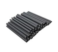 Wodsty Tiras de privacidad para valla, clips de montaje de PVC de 19 cm de alto con barras de sujeción, negro antracita, para vallas de doble polo y rejilla, 30 unidades