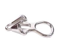 Wodsty Tope de cadena de anclaje marino, acero inoxidable 316 para resistencia al agua salada, diseño de anillo de bloqueo seguro, para cadenas de 6-8 mm y 10-12 mm, para navegación recreativa y