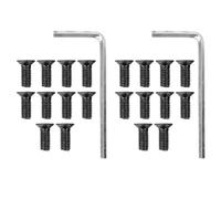 Wodsty Tornillos de repuesto para tacos para scooter eléctrico Xiaomi M365 y 1S, tornillos de cabeza plana de acero al carbono con llave inglesa, paquete de 10 (negro)