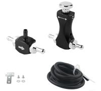 Wodsty Válvula de aluminio para controlador Boost para motores turbo, aluminio (negro)