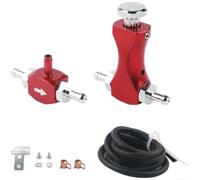 Wodsty Válvula de aluminio para controlador Boost para motores turbo de aluminio (rojo)
