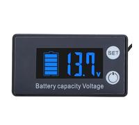 Wodsty Voltímetro digital Dc7-70 V, probador de capacidad de batería con control de retroiluminación, compatible con baterías de iones de litio, ácido Ld y Lifepo4 para coche, motocicleta y