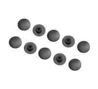 Woedpez 10 piezas de goma negra para auriculares, cubierta de tornillo para bicicleta, vástago de goma, tapa superior para auriculares, a prueba de polvo