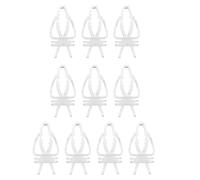 Woedpez 10 piezas multifuncional comedero para pájaros jaula de loros juguetes pinzas de alimentación montaje jaula para hámsters animales pequeños