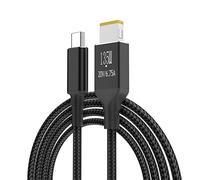 Woedpez 135W TYPC hembra a punta cuadrada enchufe convertidor para cable USBC cargador portátil accesorios