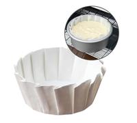 Woedpez 50 piezas de papel de pastel vasco para hornear a prueba de aceite, papel simple a prueba de aceite, adecuado para cocina, hornear, cocina, pasteles, suministros de cocina