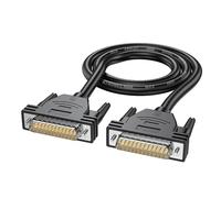 Woedpez Cable alargador DB25 de 50 cm - 10 m para ordenador e impresora 26 AWG D SUB 25 pines macho cable cable