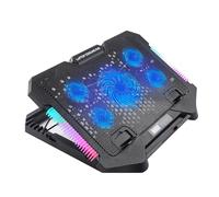 Woedpez Cojín de refrigeración LED para ordenador portátil, para juegos, portátil, con ventilador silencioso, 2 puertos USB