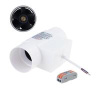 Woedpez Fan en línea del conducto de la con flujo de aire | Potencia nominal de 12 W, configuración de ventiladores incorporados, movimiento de aire para áreas de