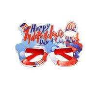 Woedpez Gafas para el Día de la Independencia, para fiestas, celebran con decoraciones de letras de EE. UU