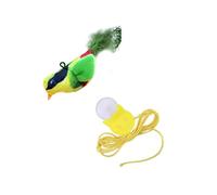 Woedpez Juguete interactivo para gatos, juguete interactivo de gorrión para interiores y exteriores, felinos, divertido, pájaro que canta, felpa, durabilidad, gatos colgantes