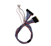 Woedpez Pantalla LCD LVDS Cable 40Pin LVDS Cable 2 Canales Soporte de 6 bits para 14-18 4 pulgadas LCD Panel LCD Pantalla LCD Cable LVDS