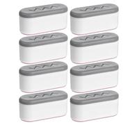 Woedpez Parachoques de Asiento de Inodoro, 8 Uds, Parachoques de Asiento | Fuerte amortiguador y adhesivo para instalación segura, reducción de ruido, instalación rápida, baños