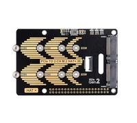 Woedpez Tarjeta de interfaz doble PCIe a 2 canales adaptador para 5 velocidades de lectura/escritura