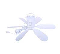 Woedpez Ventilador de techo USB 5 V, ventilador colgante para camping y senderismo, 15 7 pulgadas