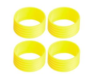 WOEIFGV 4 anillos de agarre de silicona para raqueta de tenis, bandas de goma antideslizantes para raqueta de tenis, overgrips absorbentes en su lugar