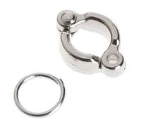 WOEIFGV Anillos de metal para patas de loro, pie de apertura activa para pájaros pequeños y grandes, clips de aleación para loros que vuelan fuera