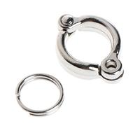 WOEIFGV Anillos de metal para patas de loro, pie de apertura activa para pájaros pequeños y grandes, clips de aleación para loros que vuelan fuera