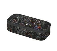 woerexker Estuche para lápices con diseño de fórmulas matemáticas escritas a mano, bolsa de cosméticos, organizador de escritorio, para oficina, mujeres y hombres, Como se muestra en la imagen, Talla