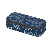 woerexker Estuche para lápices de tortuga marina, bolsa de cosméticos, organizador de escritorio, para oficina, mujeres y hombres, Como se muestra en la imagen, Talla única, Organizador de bolsas