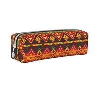 woerexker Estuche para lápices nativo del suroeste americano, azteca, navajo, con cremallera, de piel, organizador de cosméticos, bolsa de almacenamiento, Como se muestra en la imagen, Talla única,