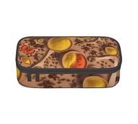woerexker The Lion at Sunset - Estuche para lápices de gran capacidad, estuche de mano para bolígrafos con cremallera, Varios patrones impresos de condimentos, Talla única, Organizador de bolsas