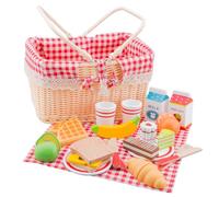New Classic Toys Toys-10590 10590 Figuras de Juguete para niños (Multicolor, 3 año(s), Niño/niña, 275 mm, 190 mm, 175 mm), Color Madera, Picknick Basket